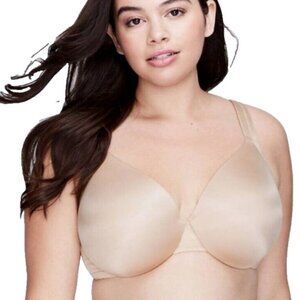 Lane Bryant Cacique Bra Smooth Satin Full Coverage U/W Size 44D Cafe Mocha